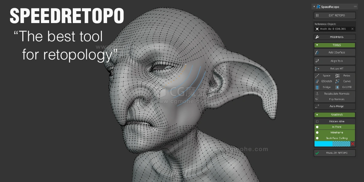 Blender重拓扑插件 SpeedRetopo V0.3.1