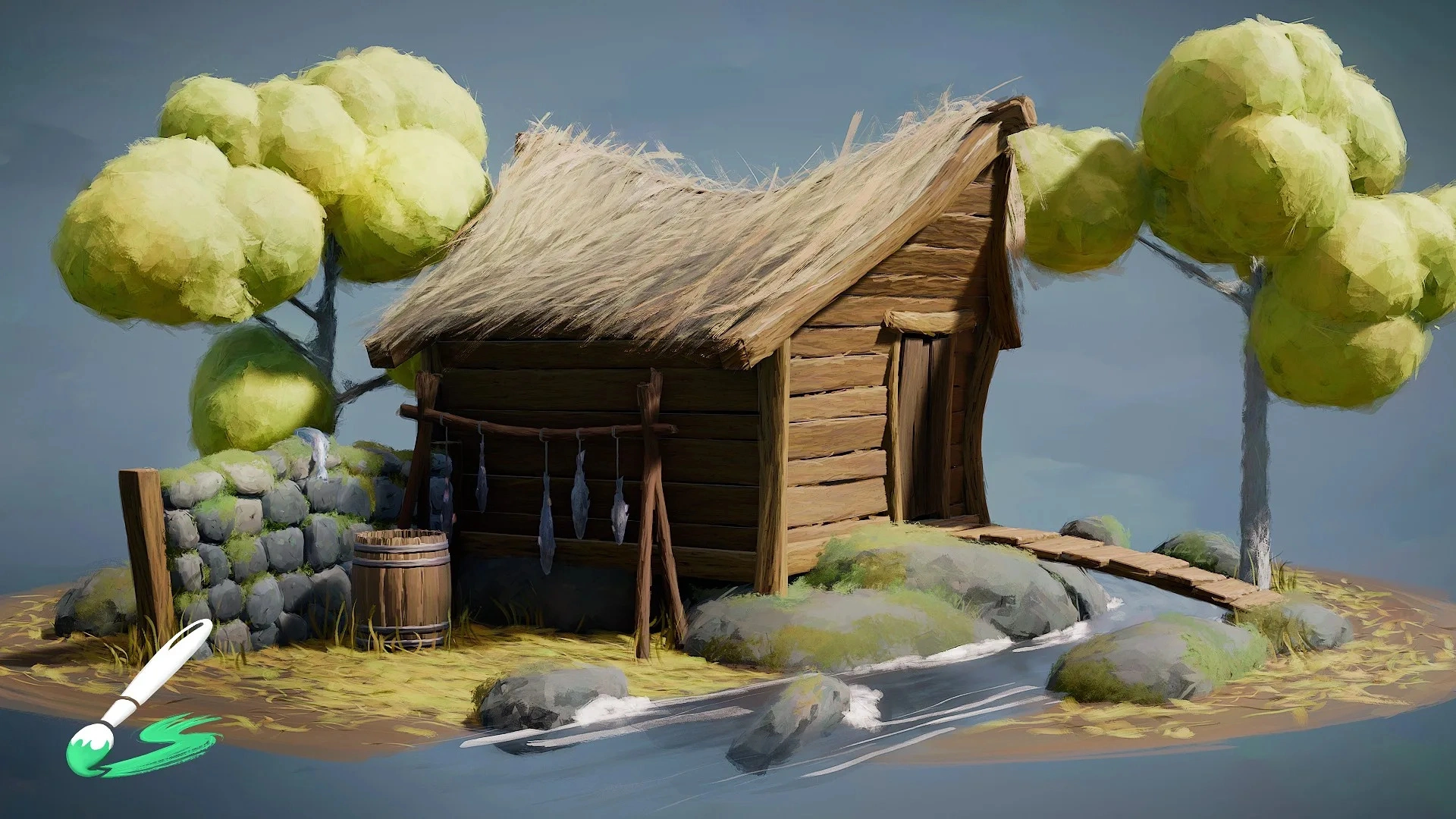 Blender三维笔刷风格化绘制插件 Brushstroke Tools V1.0.2