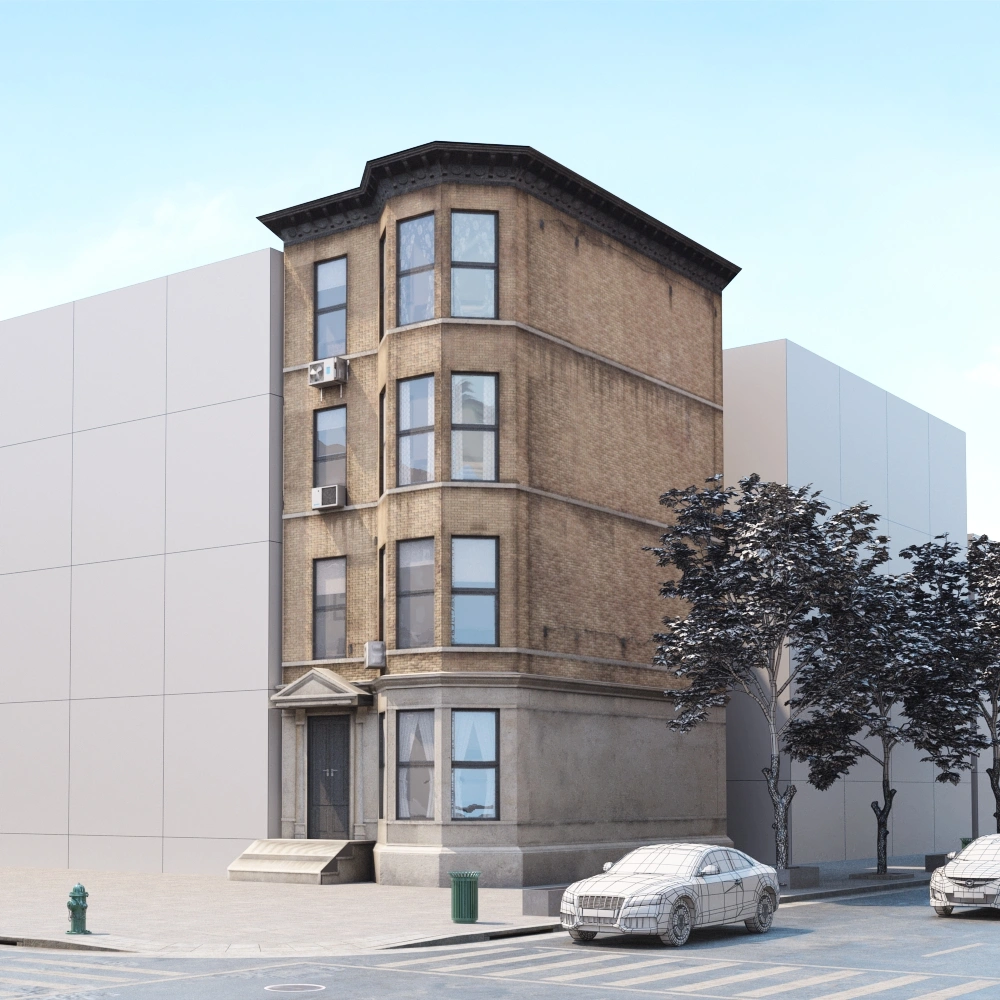 城市角落经典建筑3D模型