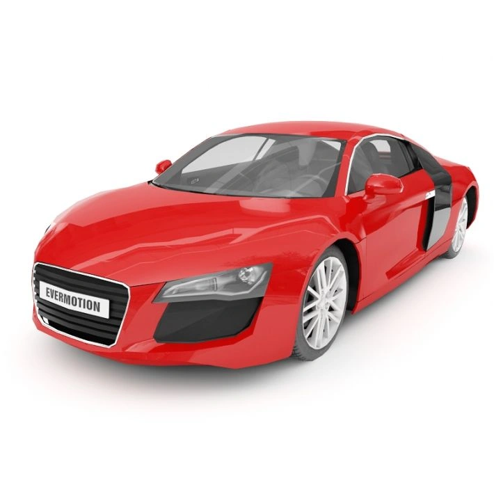 红色运动型3D汽车模型