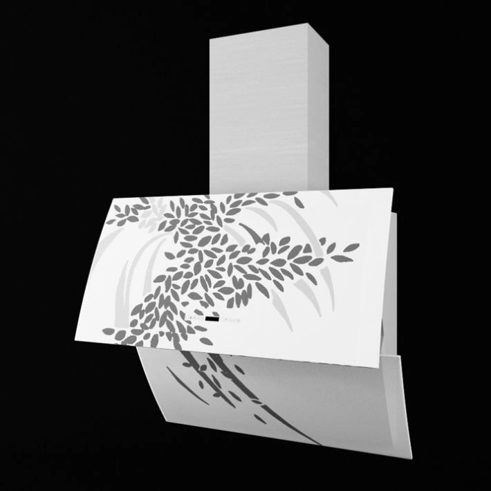 现代简约风格厨房油烟机3D模型素材