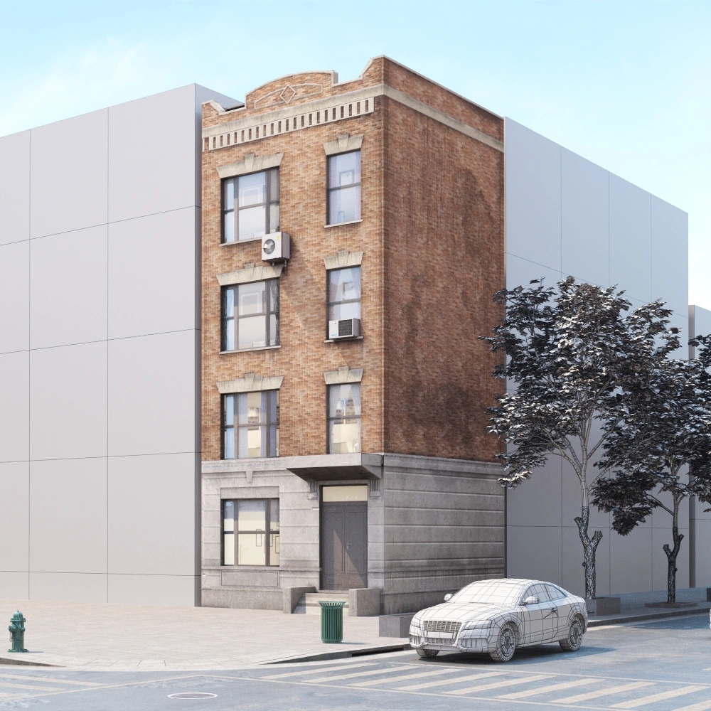 城市角落经典建筑3D模型