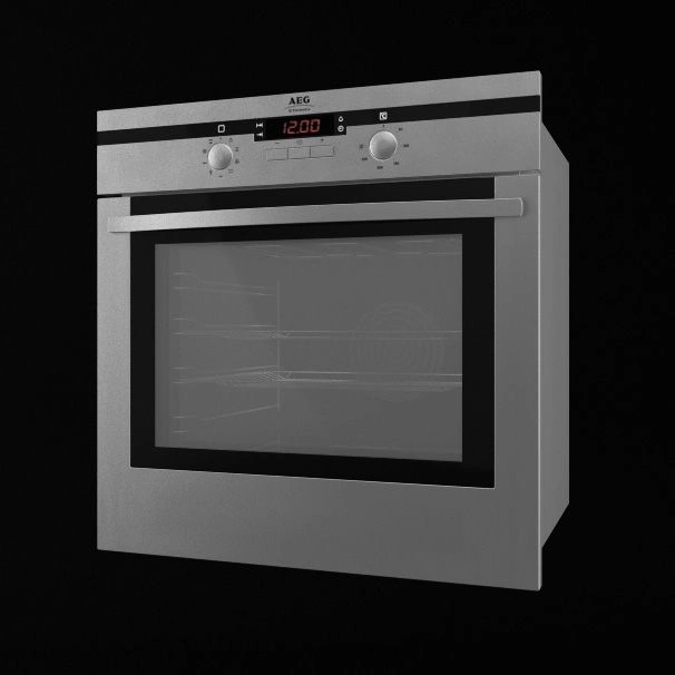 现代嵌入式烤箱3d模型