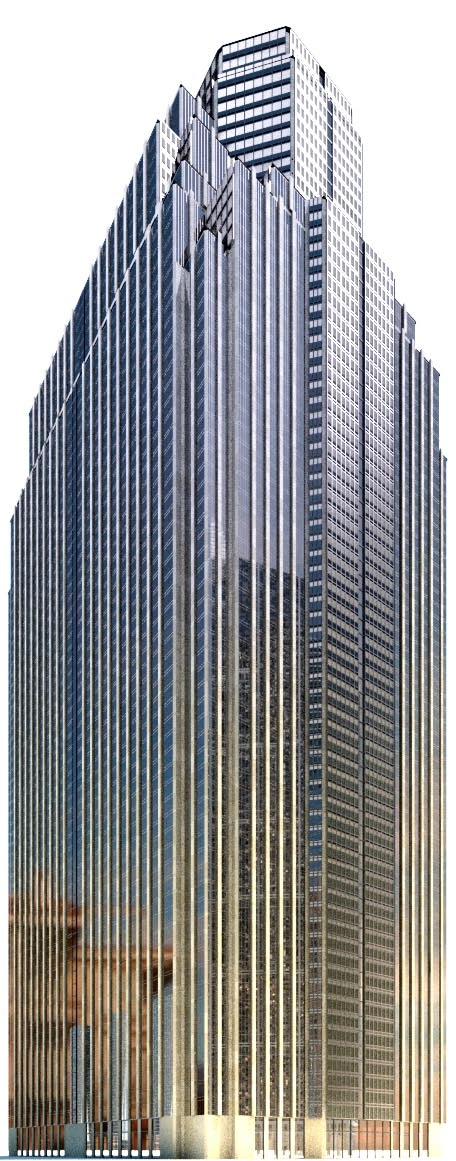 现代高层建筑3D模型简约设计建筑展示设计资源