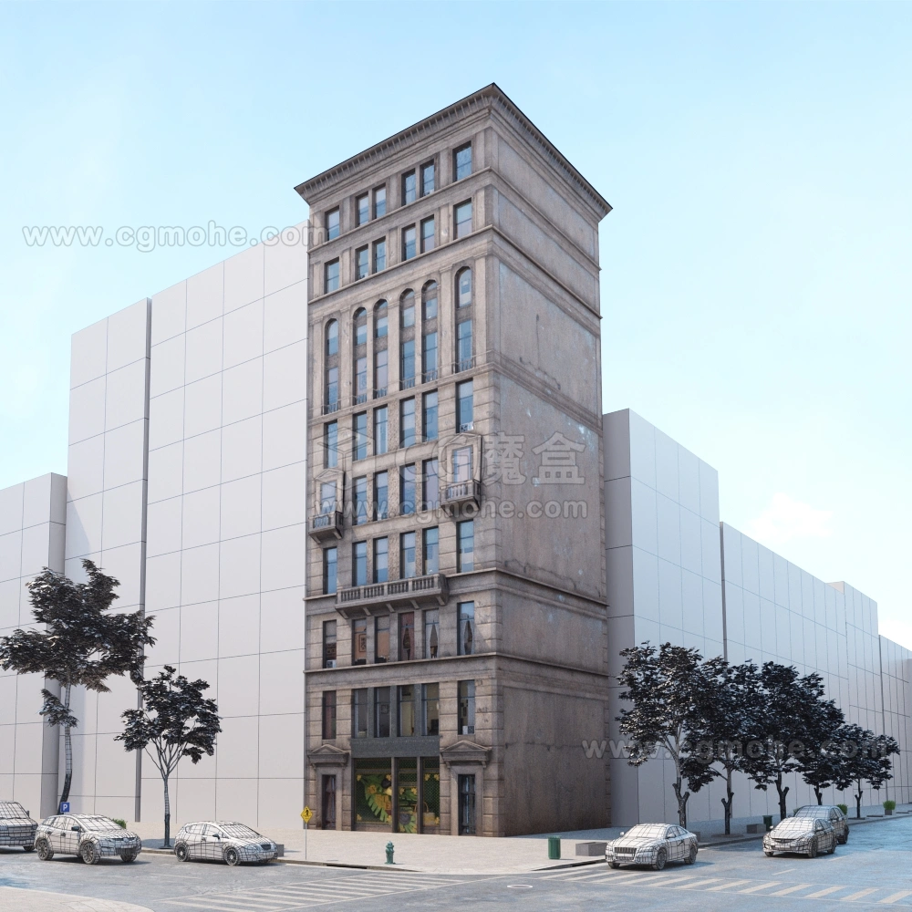 现代城市建筑3D模型