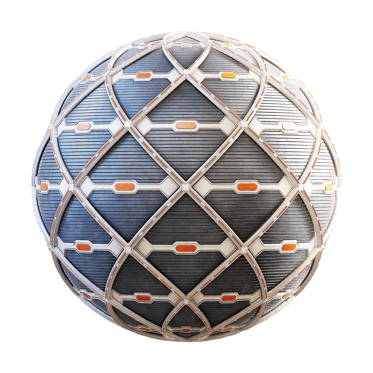 科幻感十足的交错星际飞船壁面材质贴图