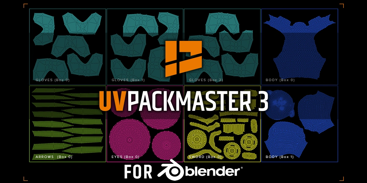 Blender UV贴图打包插件 UVPackmaster PRO v3.2.6