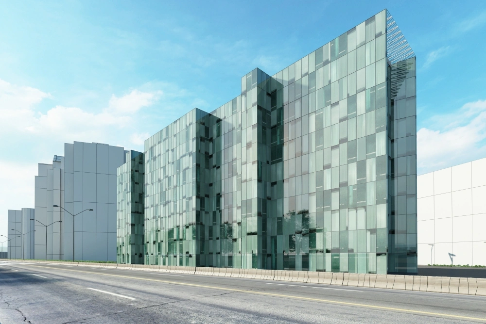 现代玻璃建筑3D模型