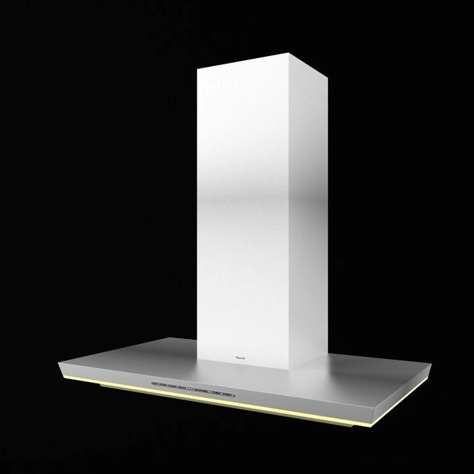 现代简约不锈钢厨房抽油烟机3D模型素材