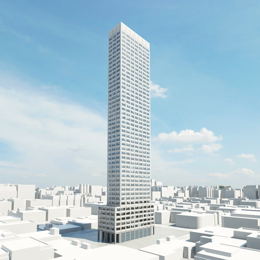 现代都市摩天大楼3D模型
