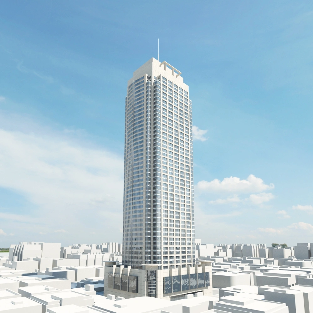 现代都市摩天大楼3D模型