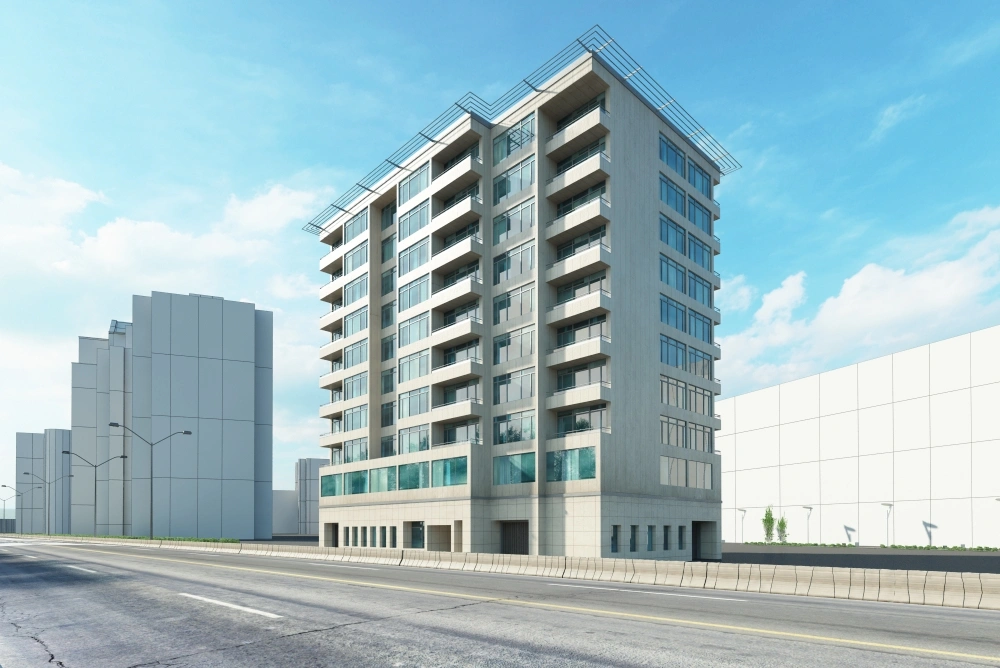 现代都市高层住宅建筑3D模型