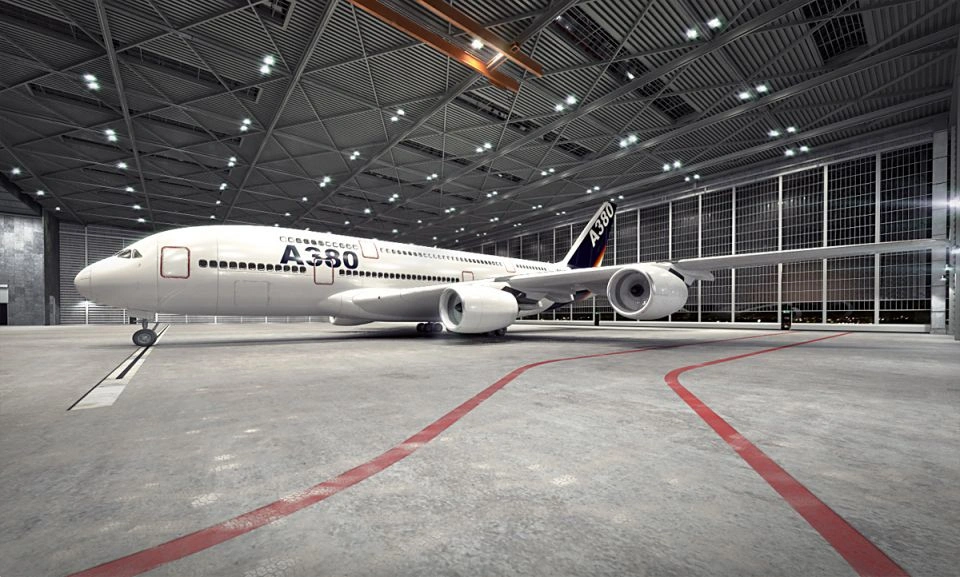 A380飞机机库3D模型