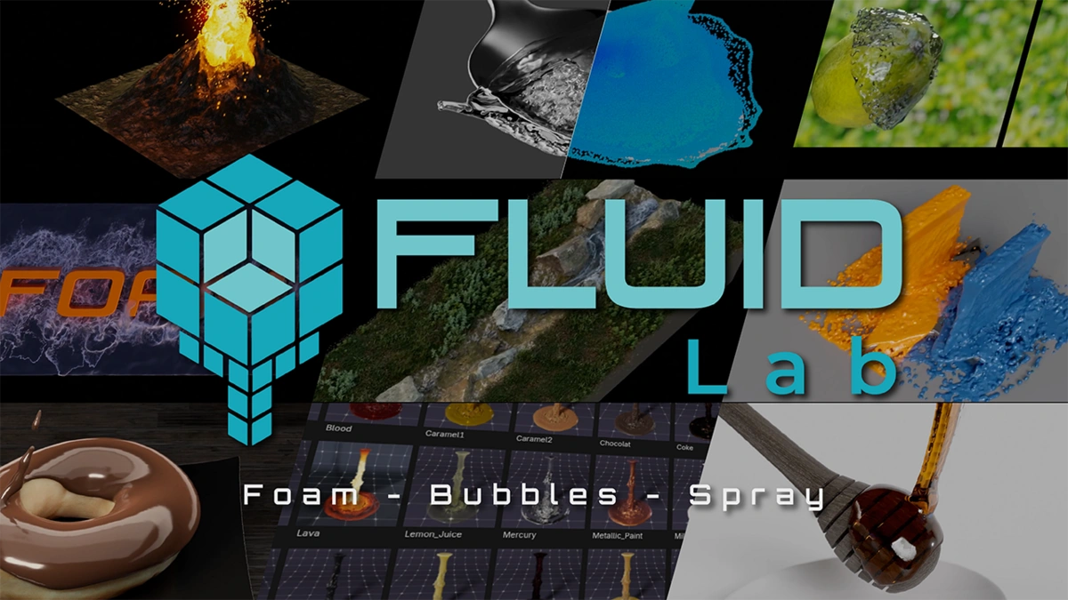 Blender流体液体模拟插件 Fluidlab V1.1.0