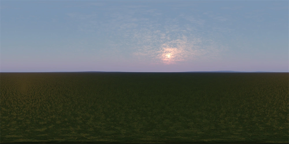 日落草原HDRI