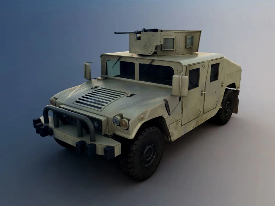 军事装甲车3D模型素材