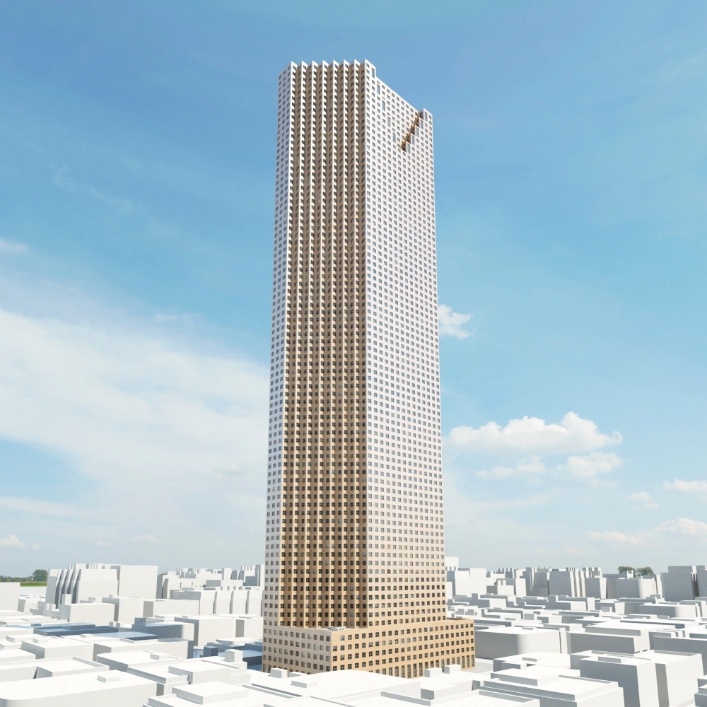 现代都市摩天大楼3D模型