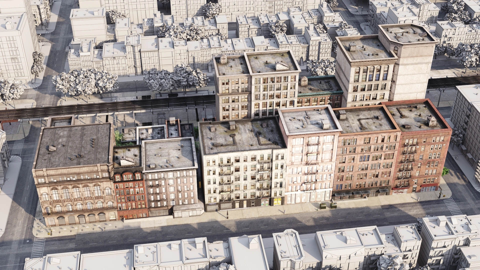 城市建筑3D模型