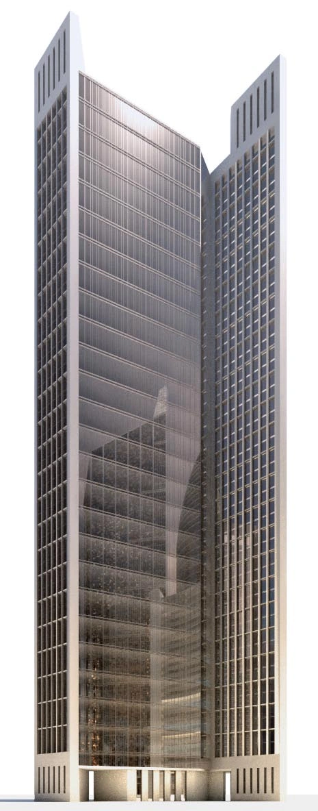 现代玻璃建筑3D模型素材