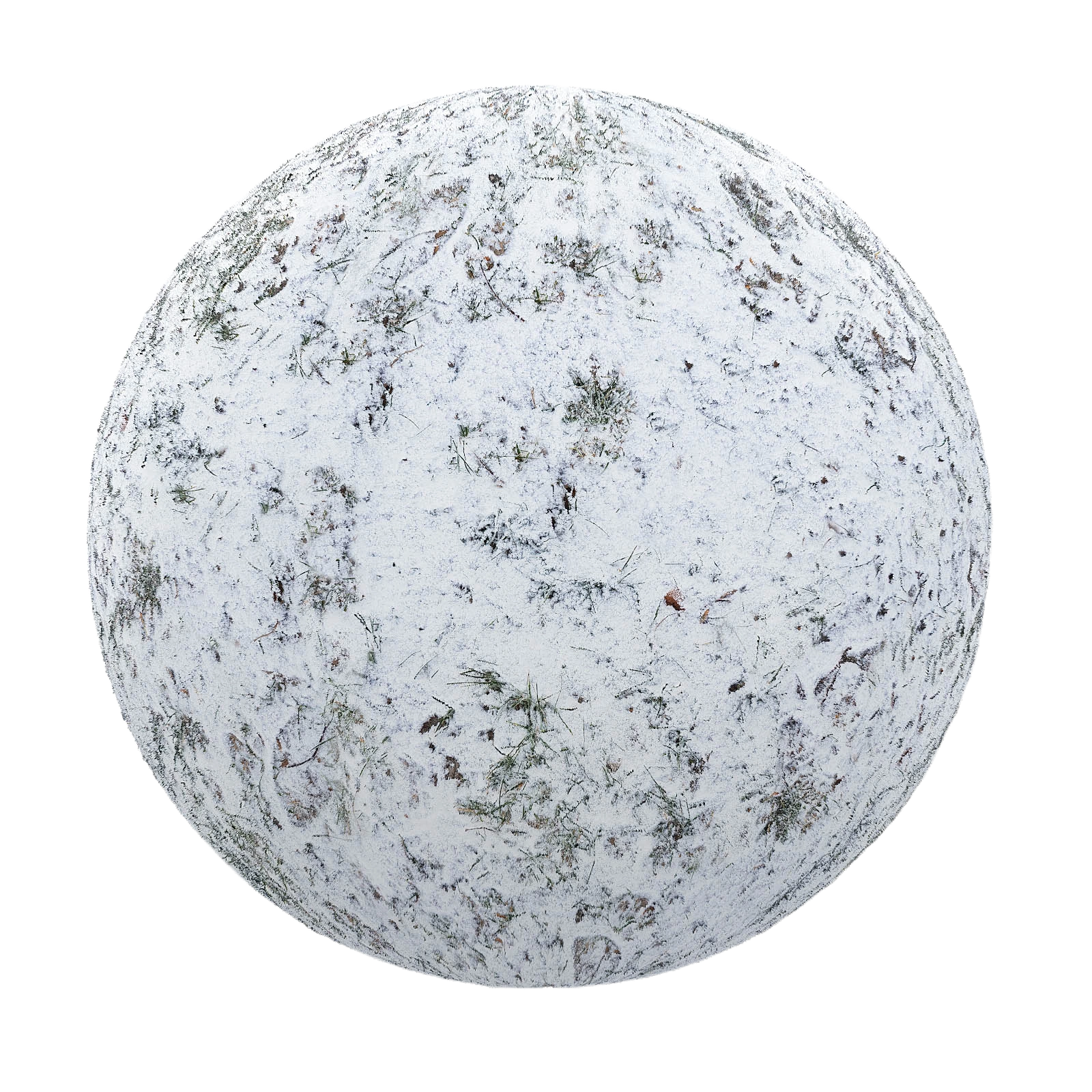 积雪覆盖草地贴图