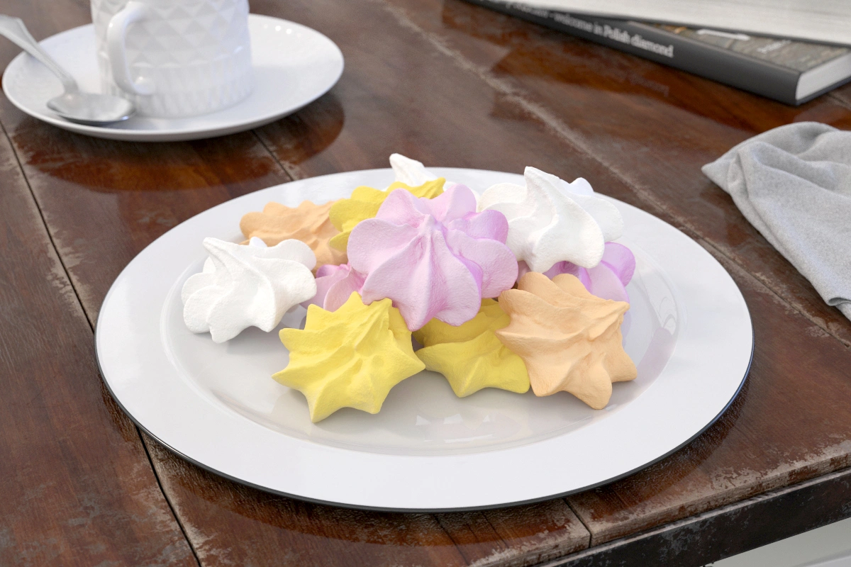 多彩星形糖霜3D模型