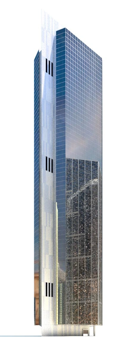 现代玻璃摩天大楼3D模型