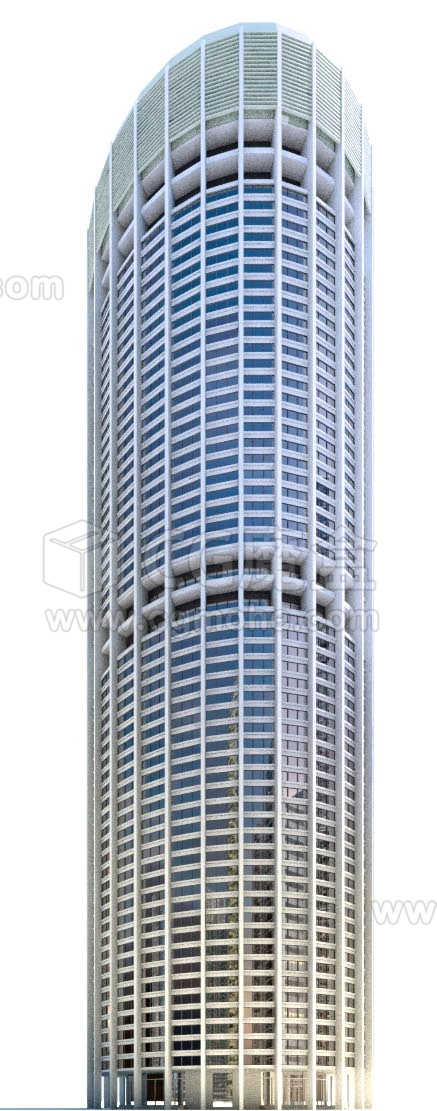 现代摩天大楼3D模型素材