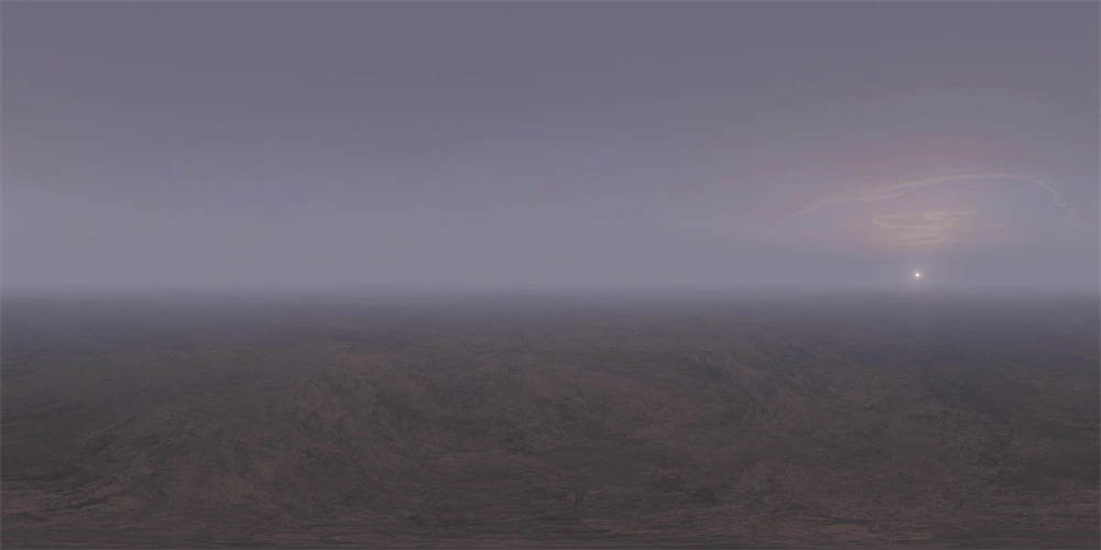 高清日出沙漠HDRI