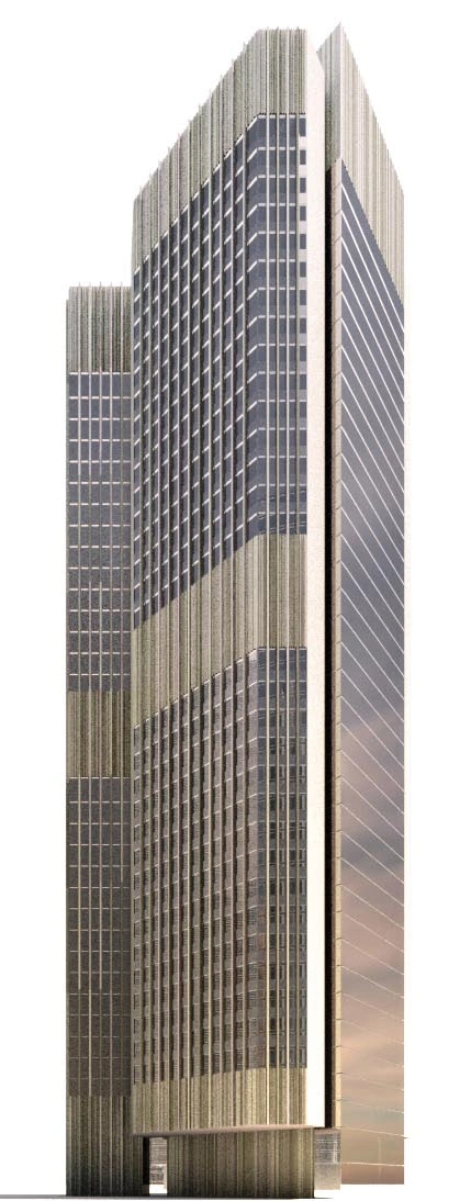 现代高层建筑3D模型简约设计建筑展示设计素材