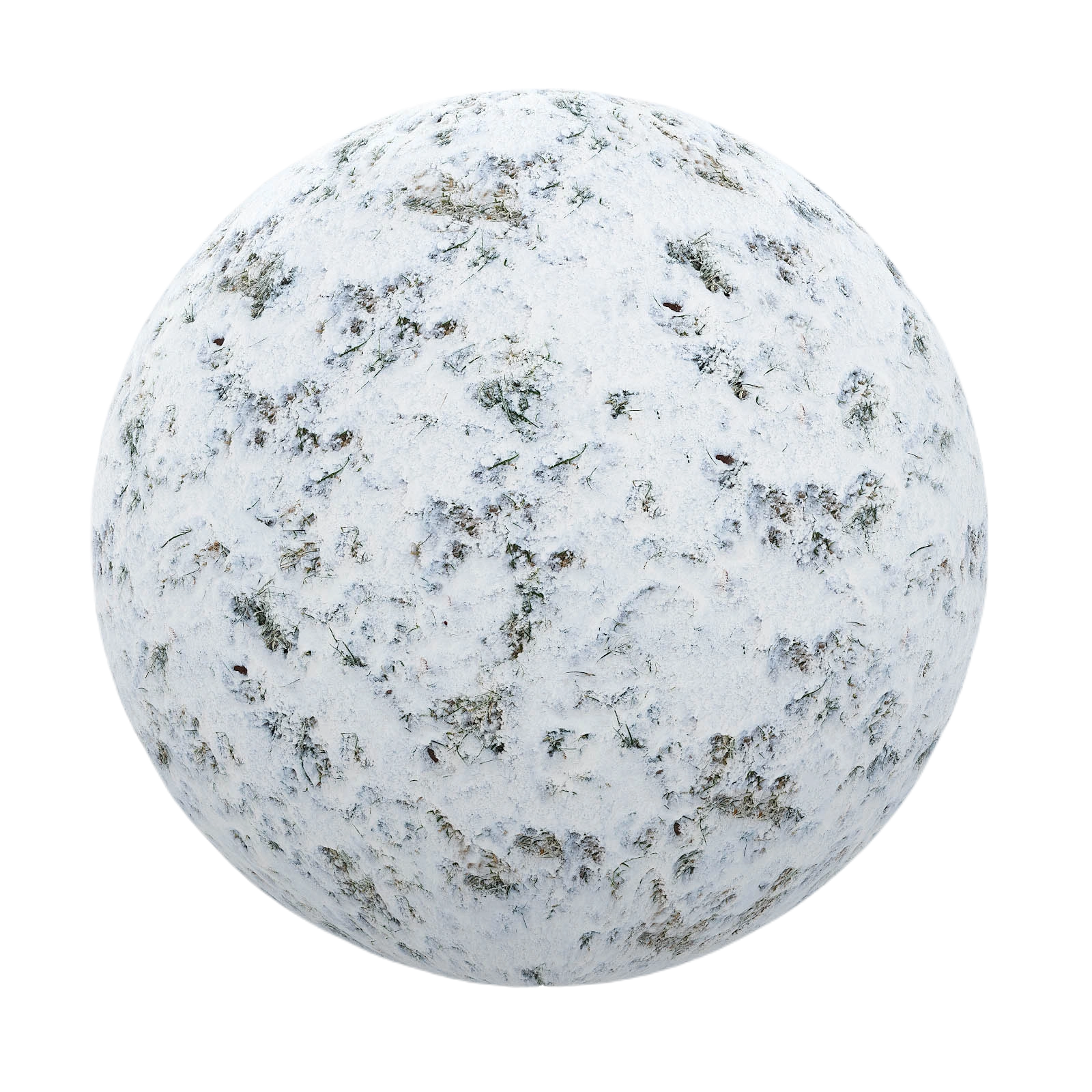 雪覆盖草地纹理贴图