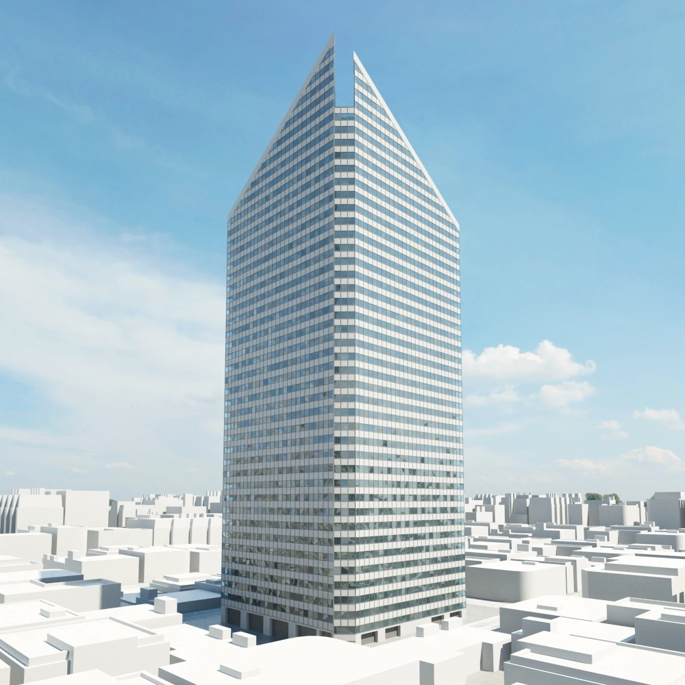 现代城市天际线3D模型