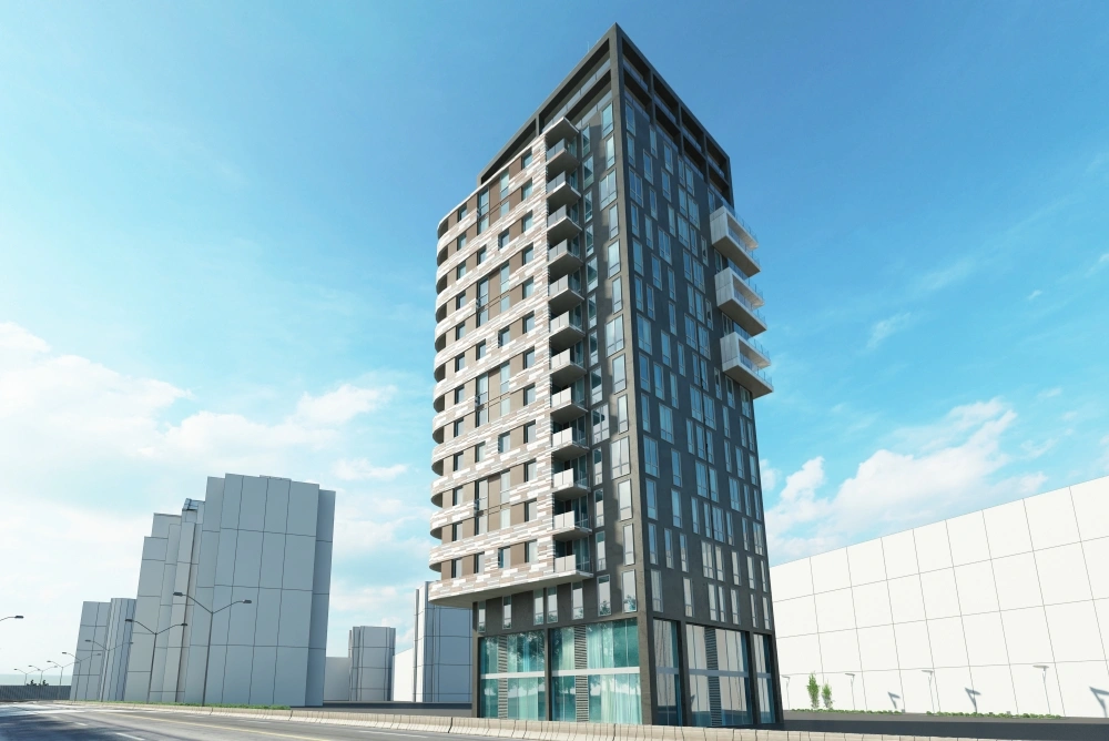 现代城市高层建筑3D模型