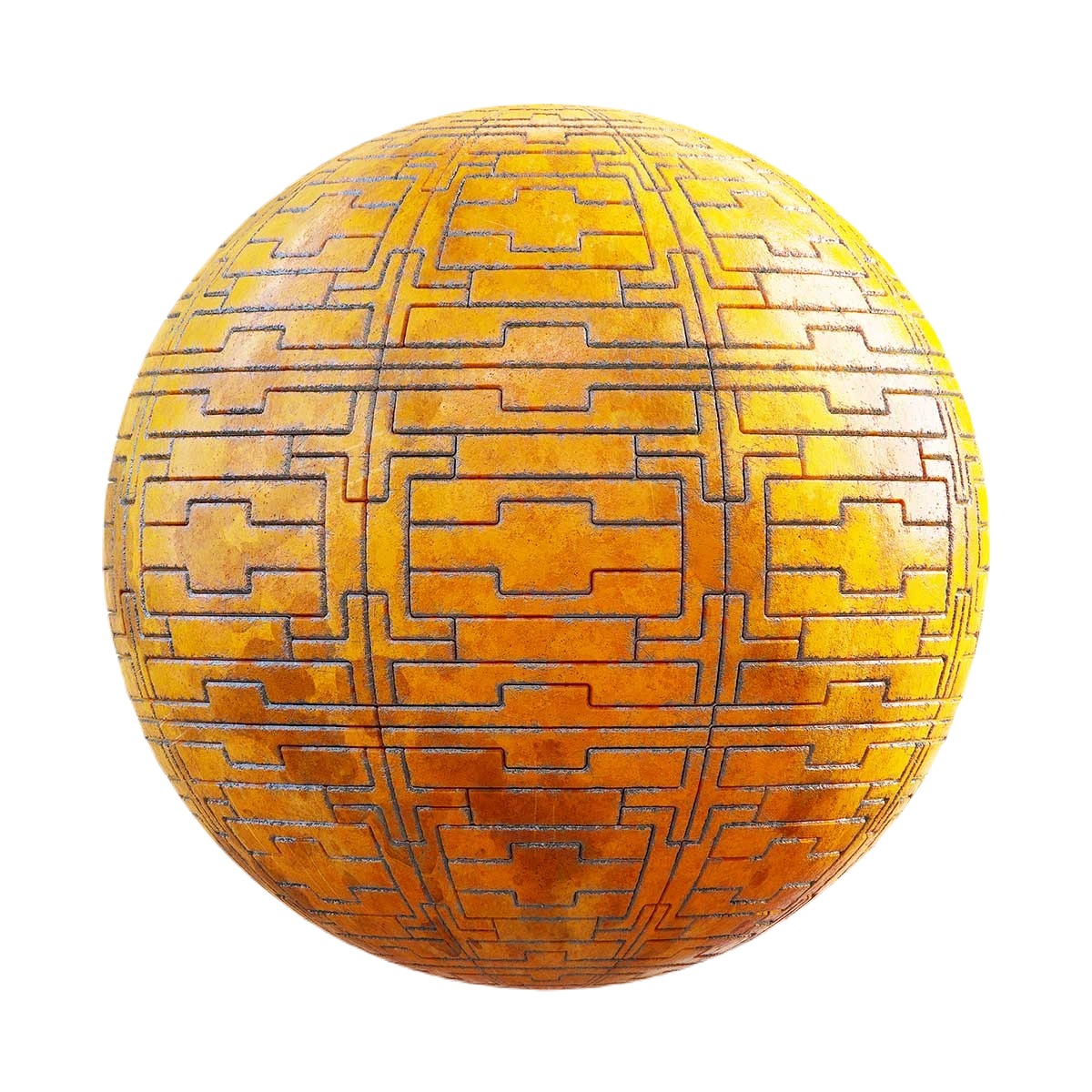 橙色太空船墙壁材质贴图