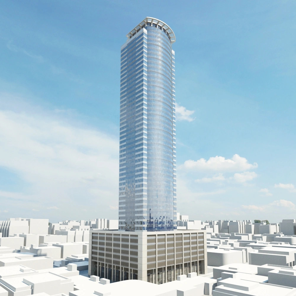 现代都市摩天大楼3D模型