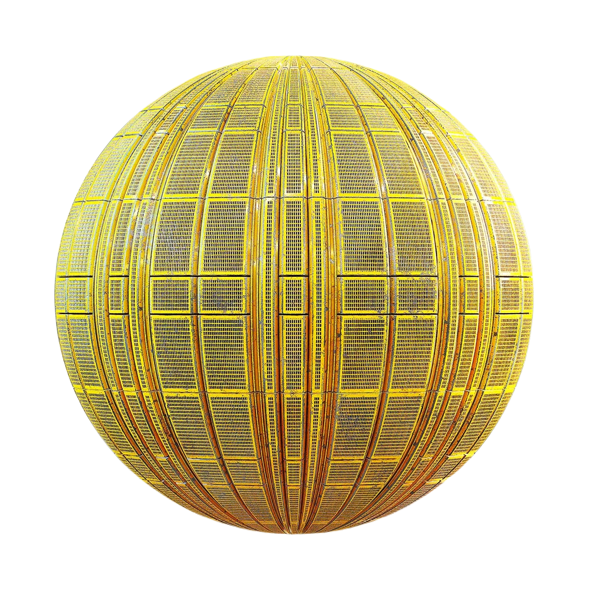 金色金属格栅地面