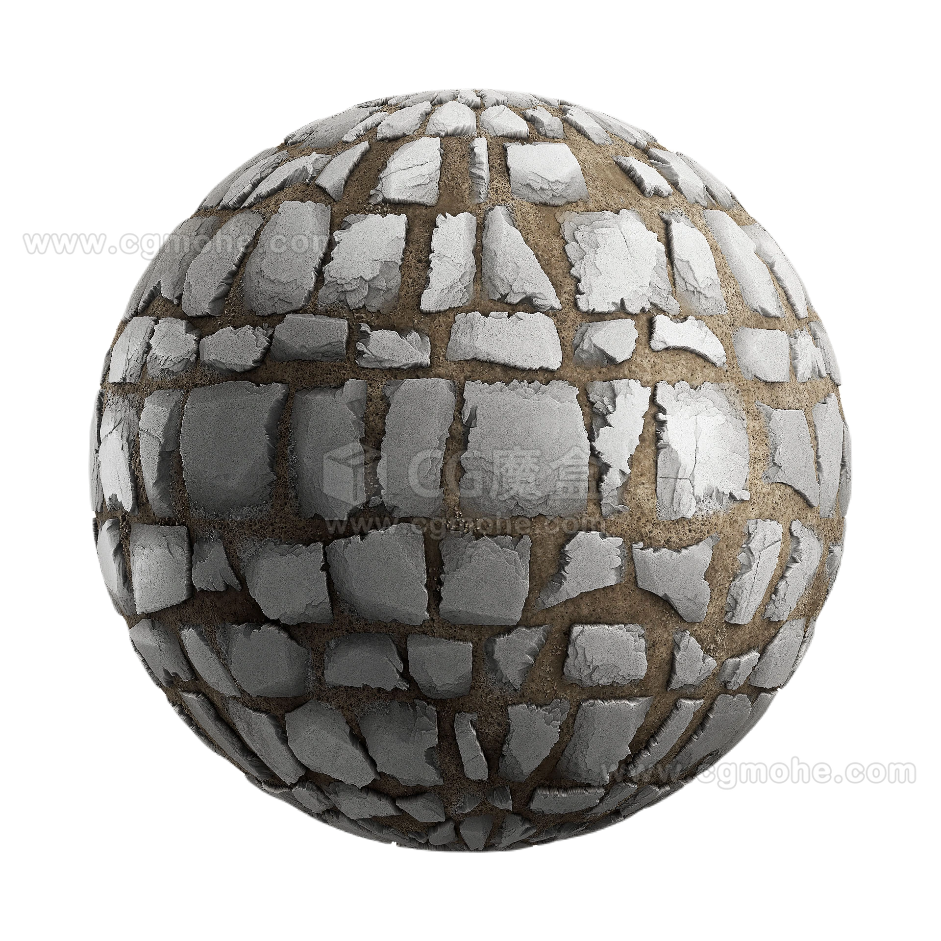 方形岩石砖块1 CGAxis square rock tiles