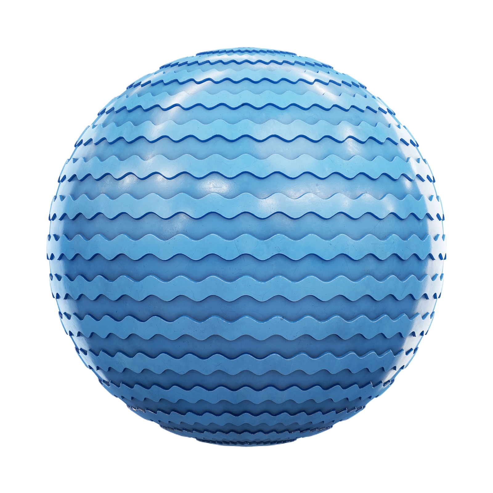蓝色波浪塑料 CGAxis blue wavy plastic