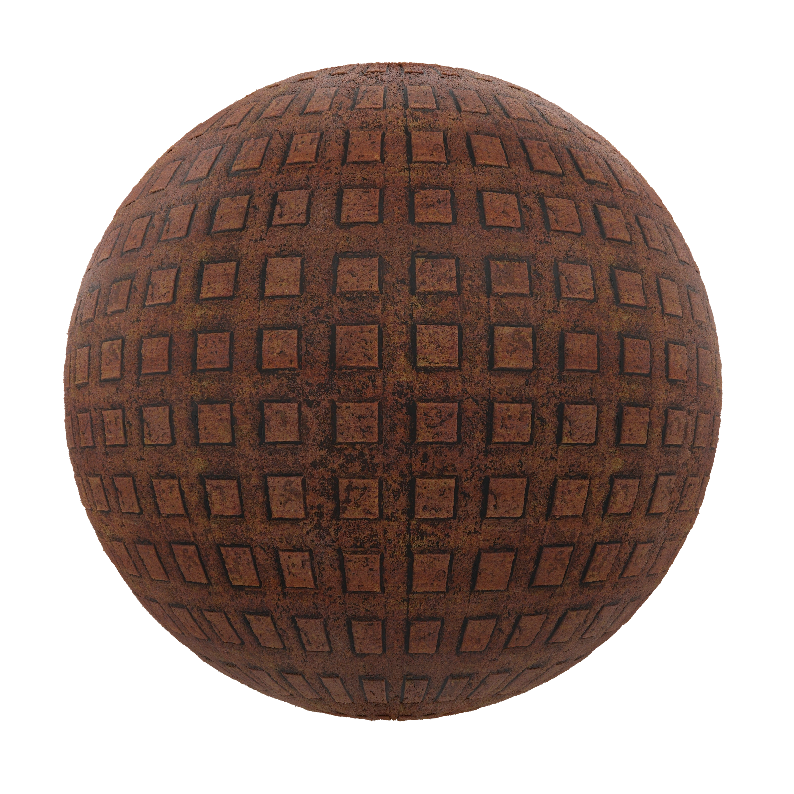 生锈方形压花金属 rusty patterned metal 04