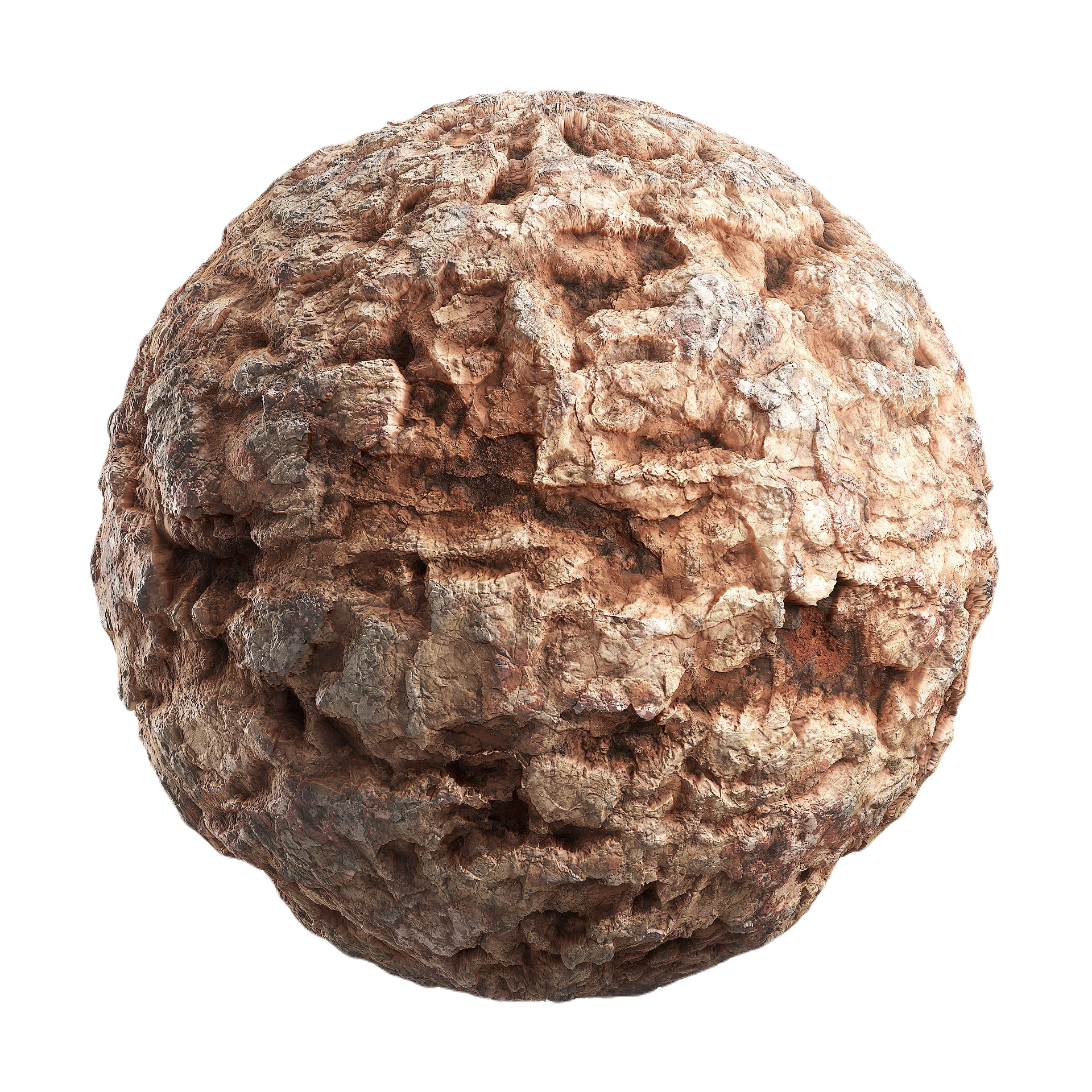 破损橙色岩石1 CGAxis damaged orange rock