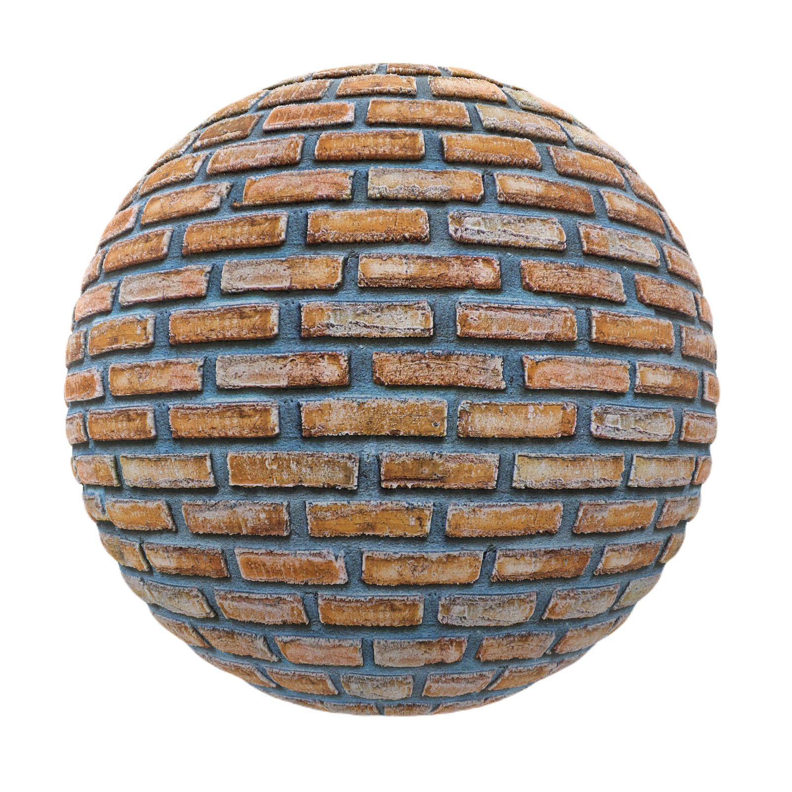 橙色砖墙4 CGAxis orange brick wall
