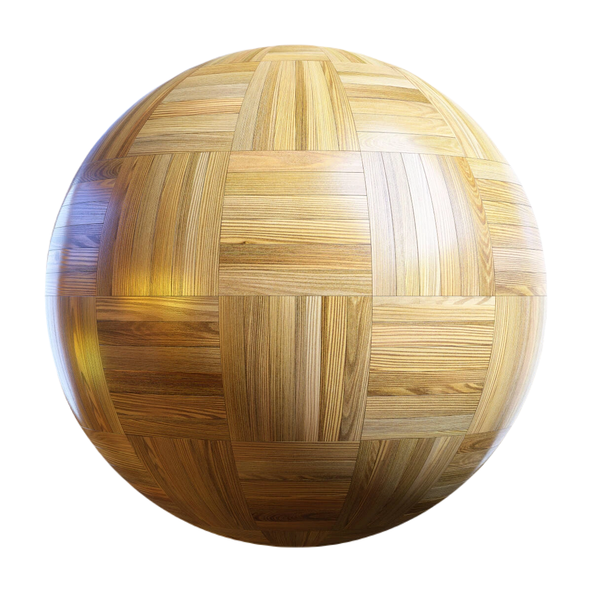 橡木篮实木复合地板01 CGAxis oak basket wood parquet