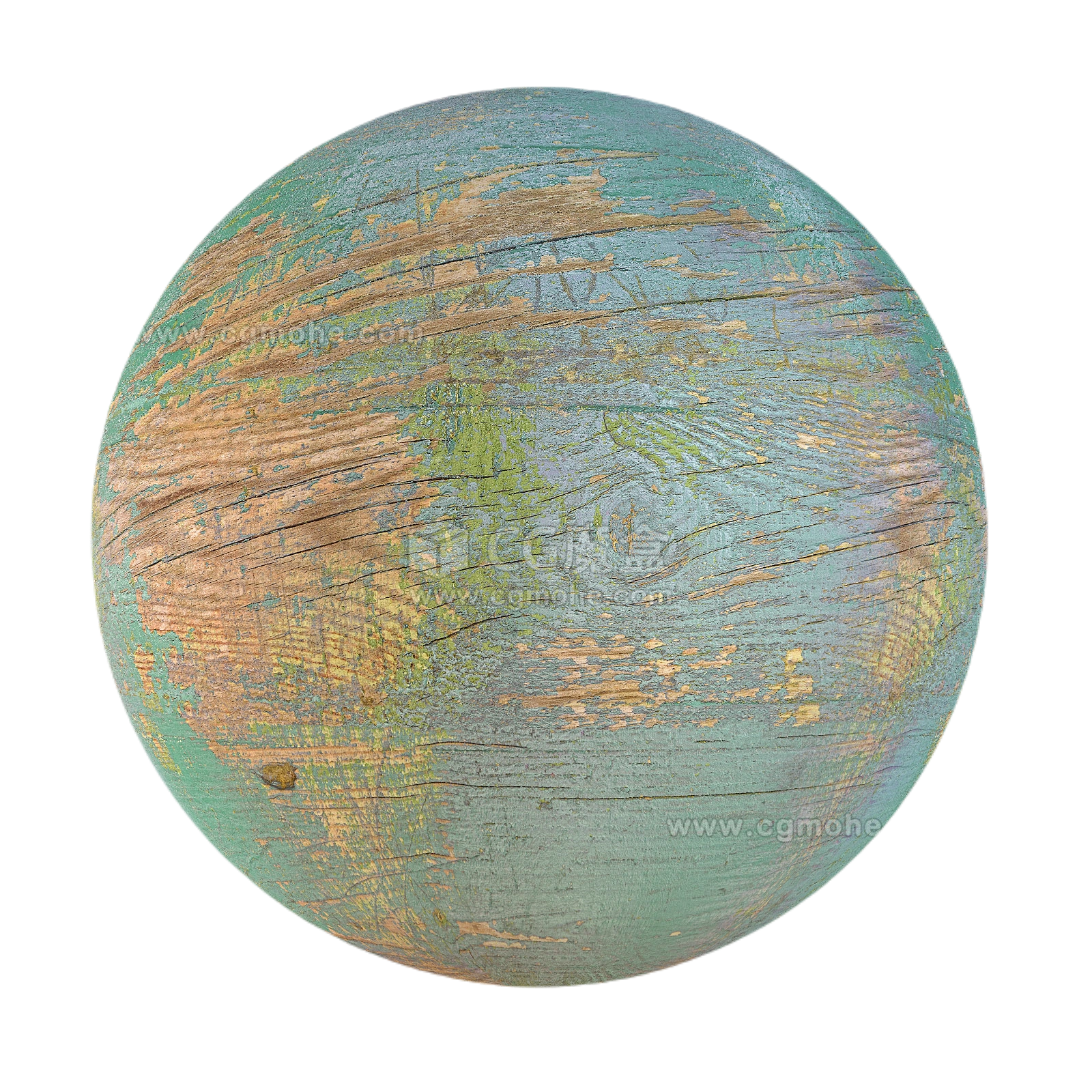 绿色涂漆木材01 CGAxis green painted wood