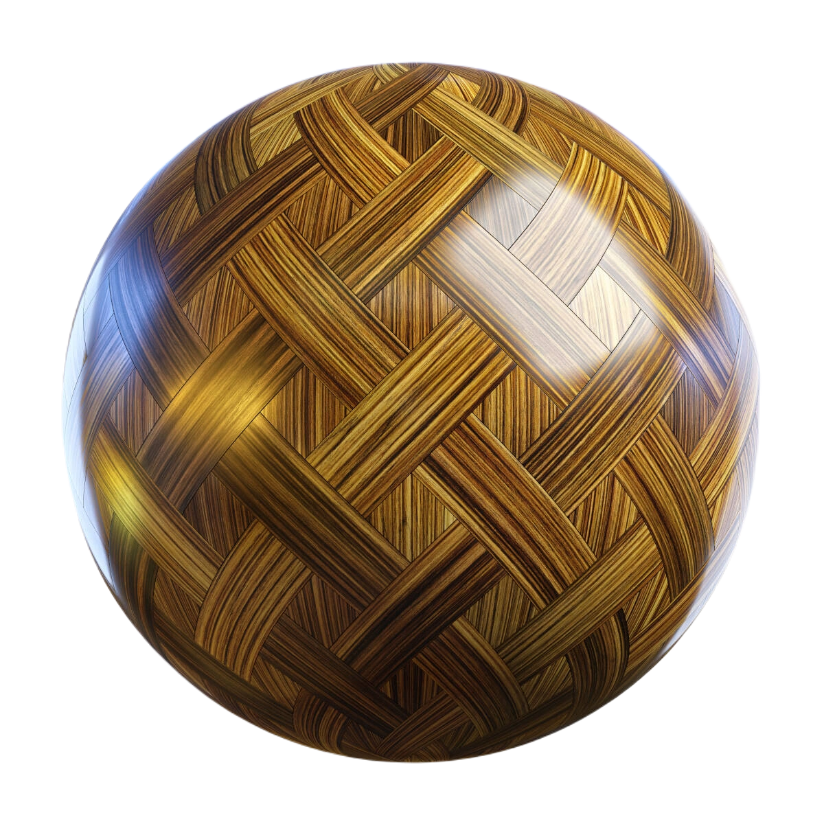 竹篮编织实木复合地板01 CGAxis bamboo basketweave wood parquet