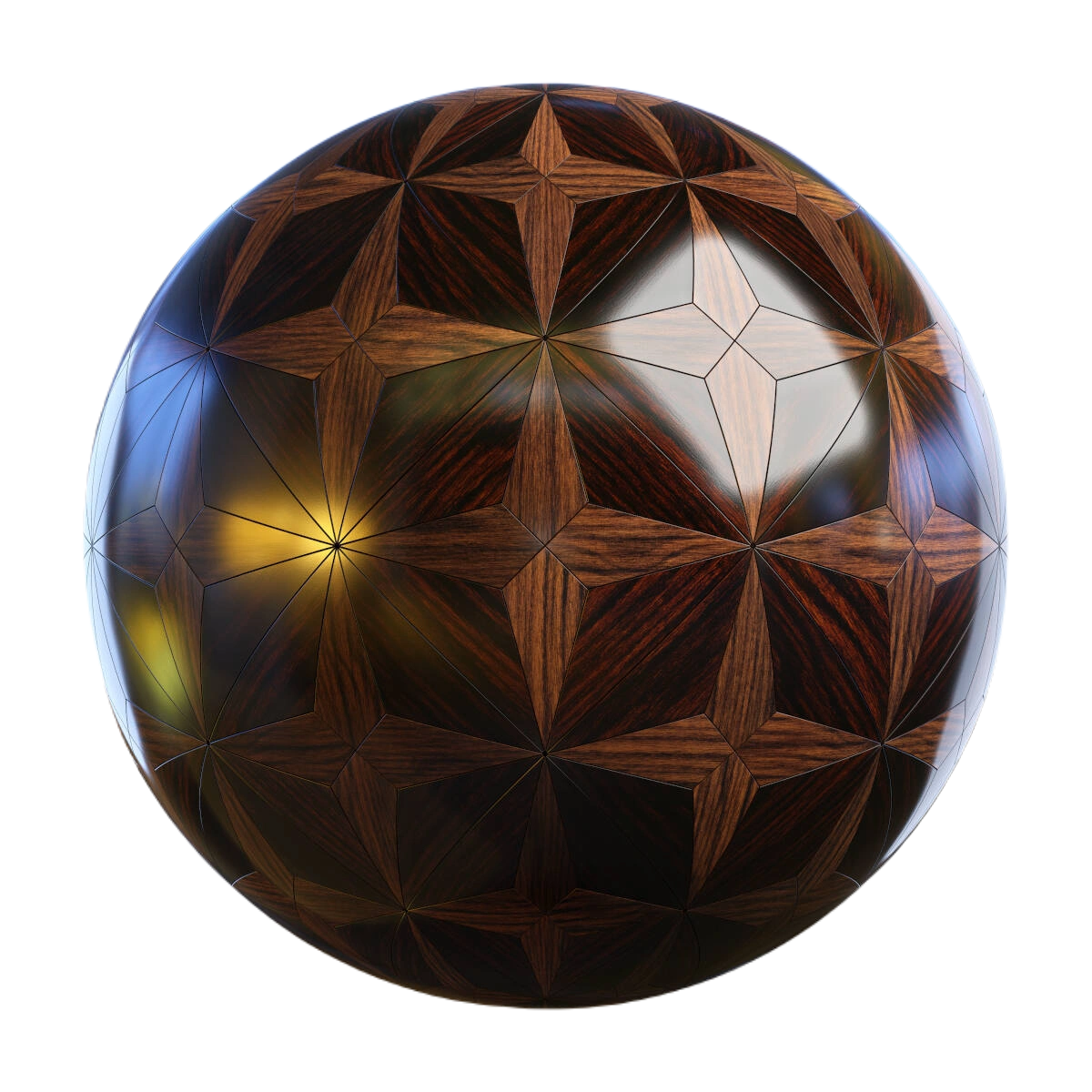 深色星形实木复合地板01 CGAxis dark star wood parquet