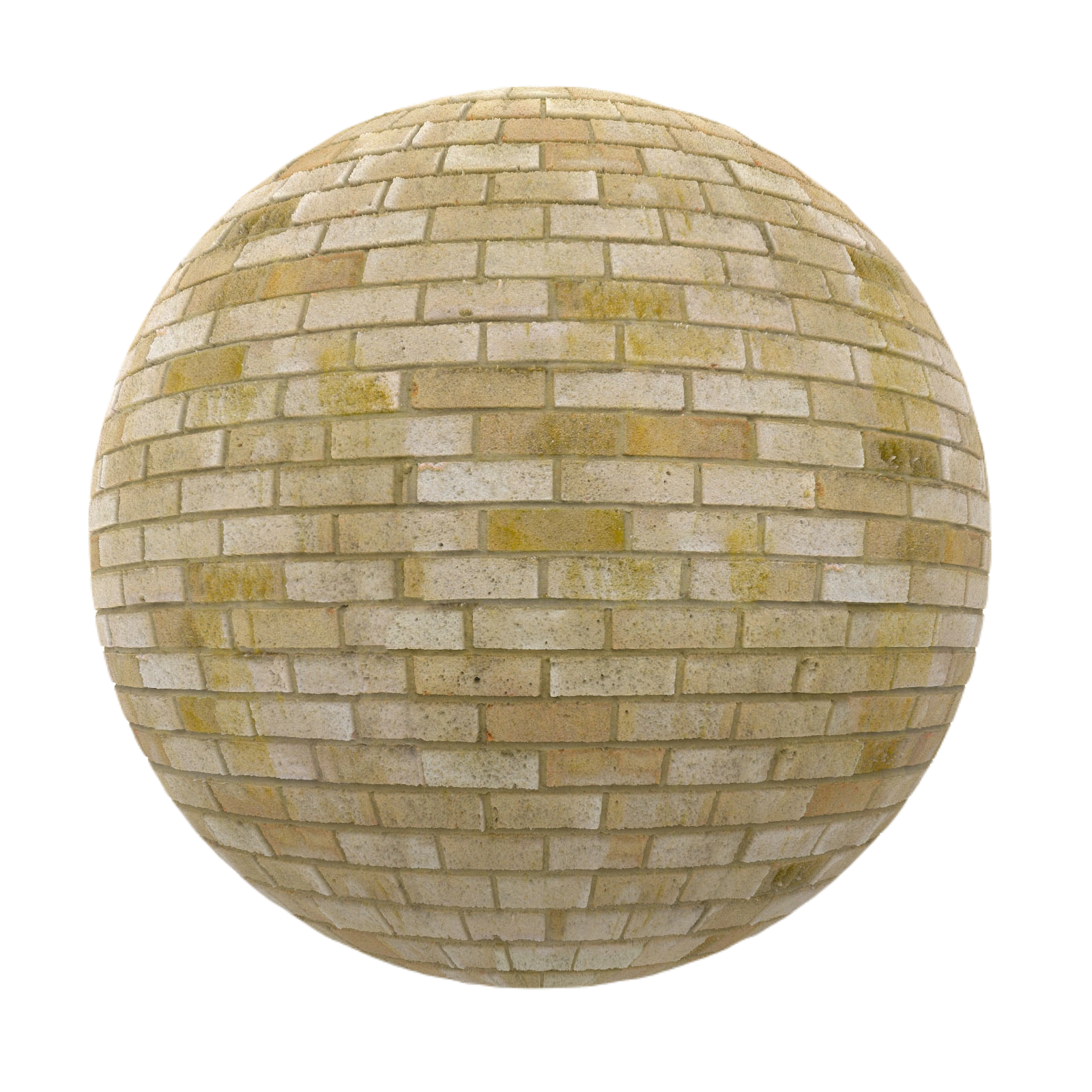 黄色砖墙2 CGAxis yellow brick wall