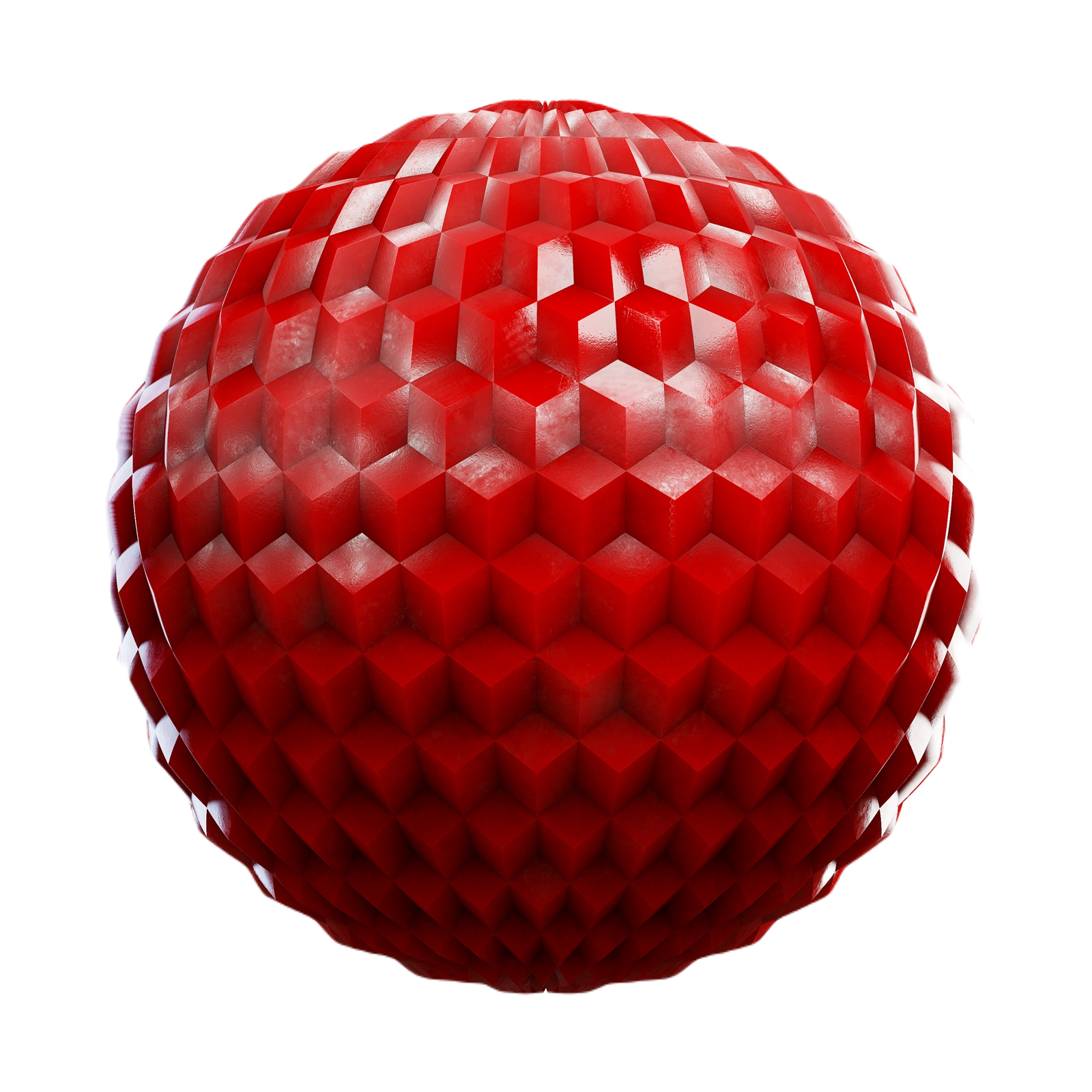 红色立方体图案塑料 CGAxis red cube patterned plastic
