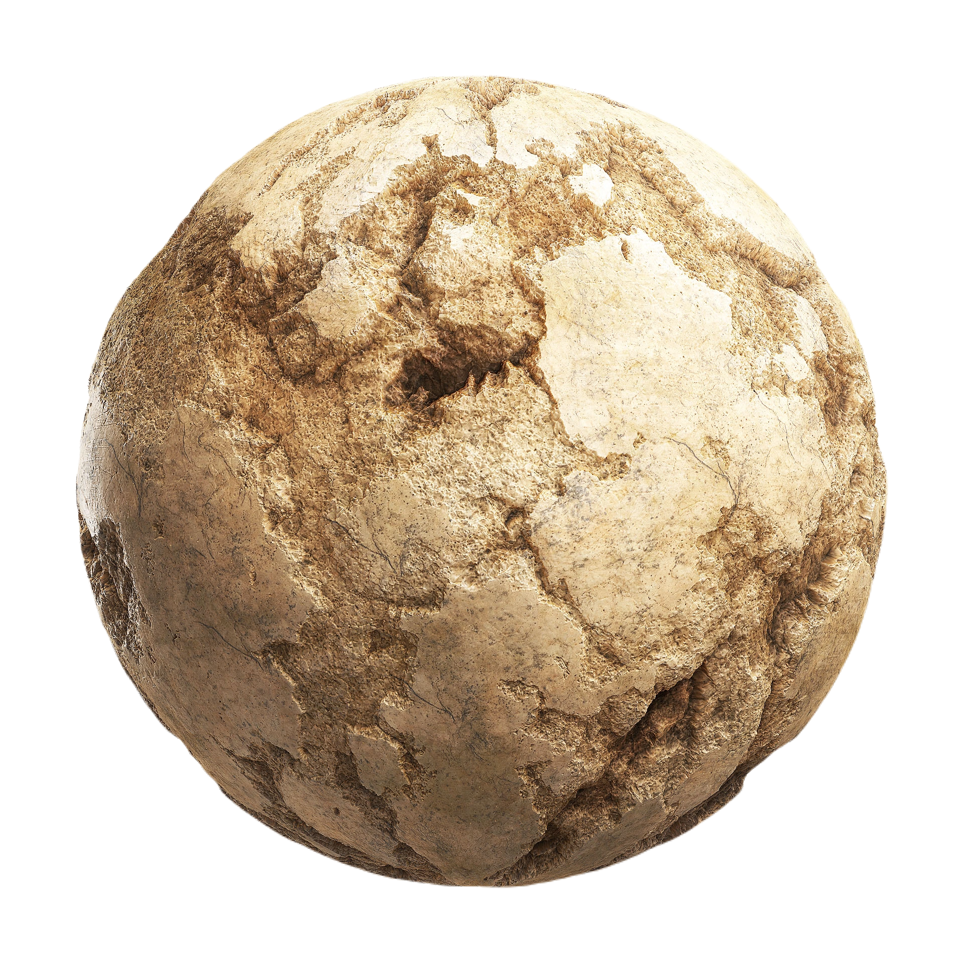 侵蚀橙色岩石 CGAxis eroded orange rock