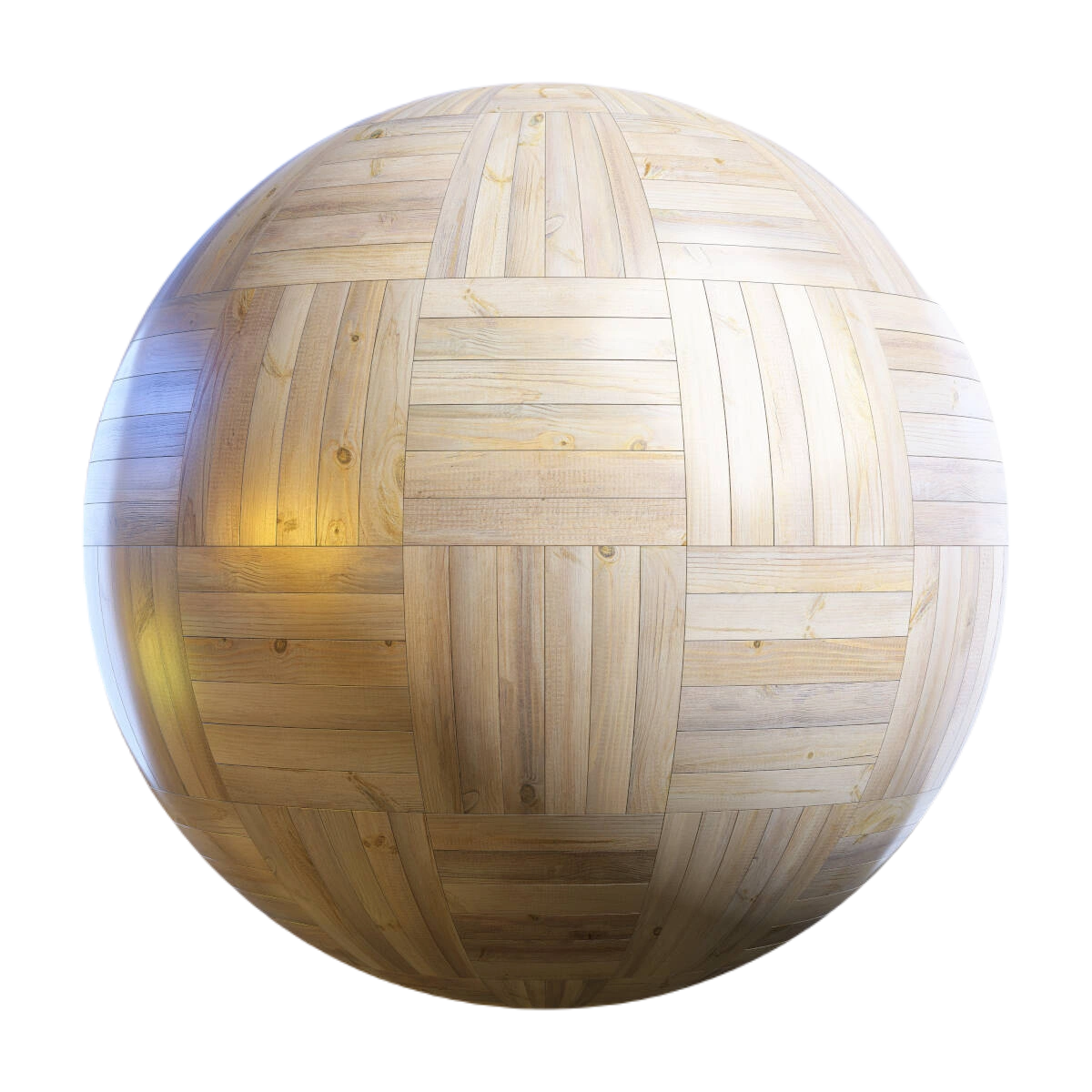 做旧篮子实木复合地板 CGAxis old stylizied basket wood parquet