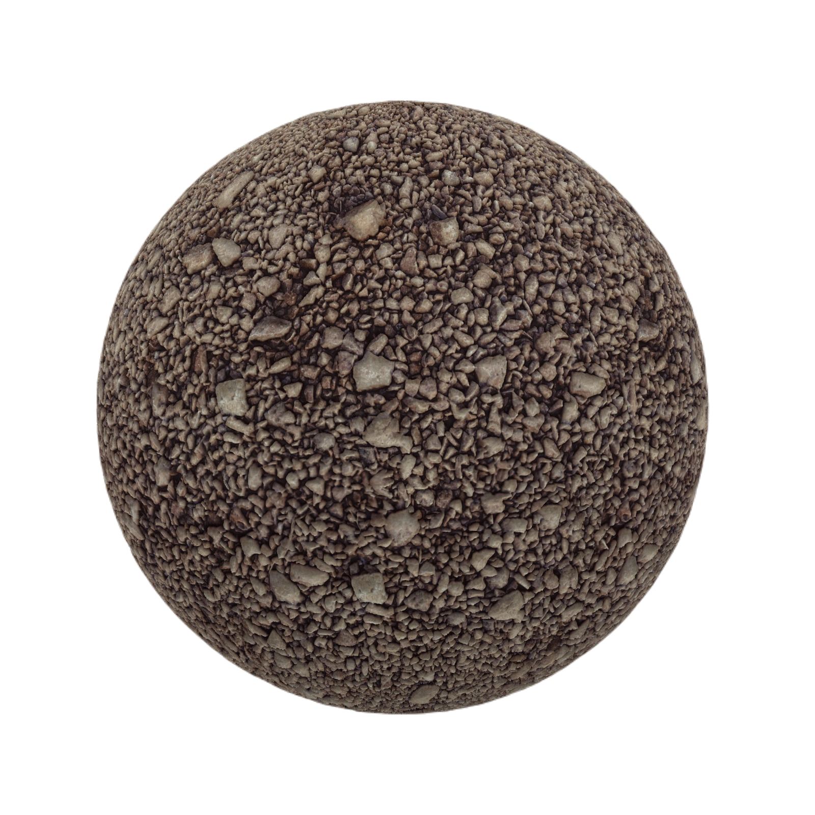 棕色碎石石材 CGAxis brown gravel
