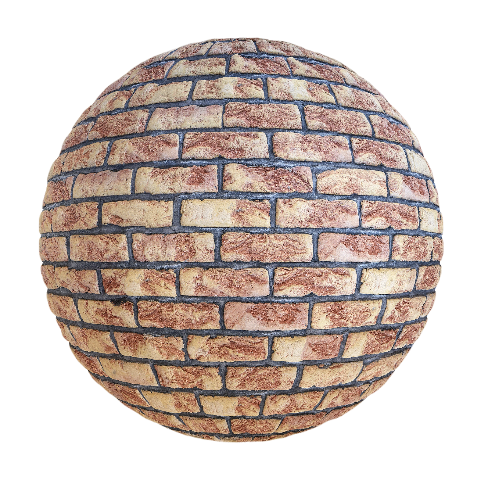 橙色砖墙10 CGAxis orange brick wall